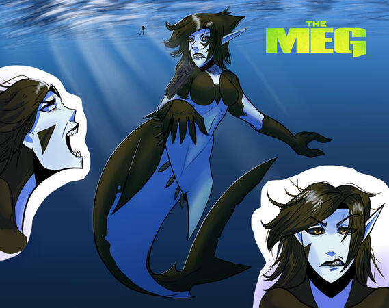 The Meg Fanart piece